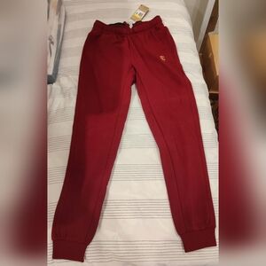 Nike Court Heritage - French Terry Tennis Pants Joggers - Red Dark Beetroot - SM
